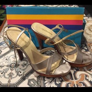 Vintage strappy heels.